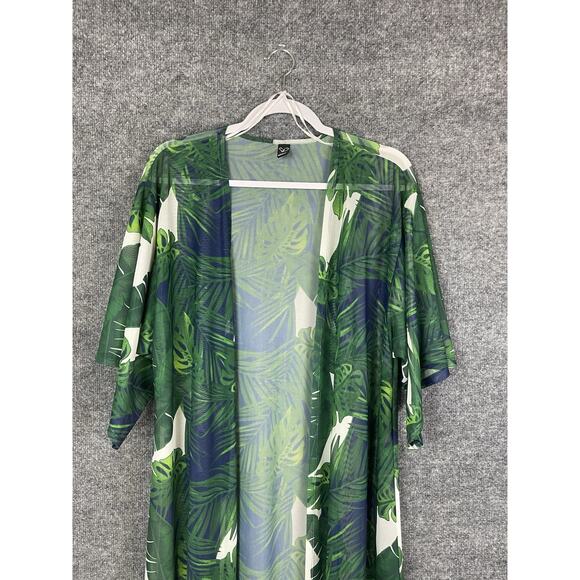 Windsor Transport to Tropical Long Kimono Women's Size Small Beach Coverup - Picture 2 of 10